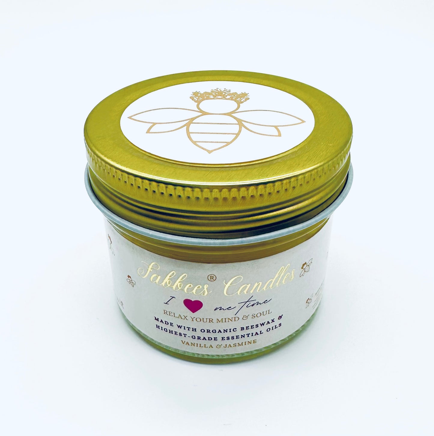Organic- Aromatherapy Beeswax Candle (Vanilla-Jasmine) scent